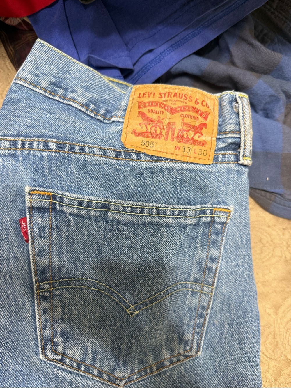 Men’s Levi’s 505 33x30 Lot of 5 Denim Jeans - Picture 5 of 6